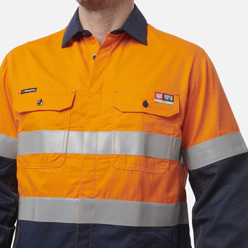 king-gee-y04350-shieldtec-fr-hi-vis-2-tone-open-front-taped-shirt-hrc-ppe2-zoom