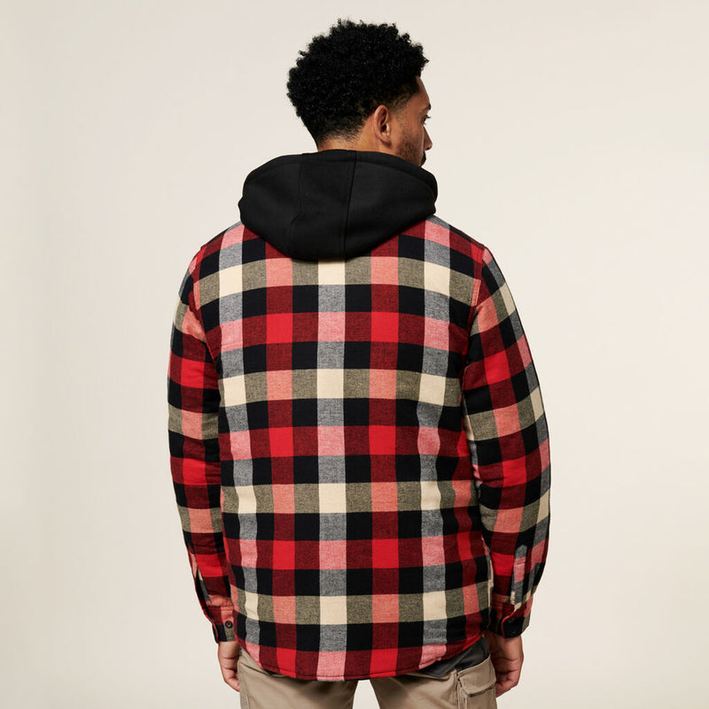 Hard Yakka Y06823 QUILTED FLANNEL HOODED SHACKET