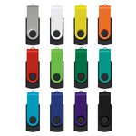 Helix 8GB Swivel Flash Drive - with 1 Colour print