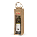 Serena Jute Wine Carrier - with 1 colour print