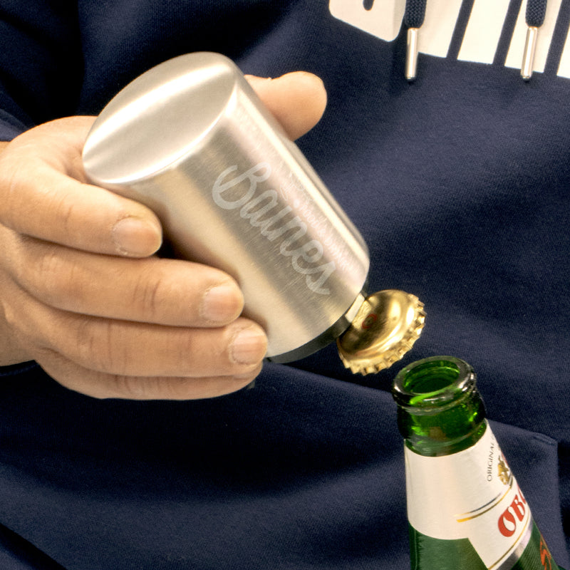 Automatic Bottle Opener - with engraving