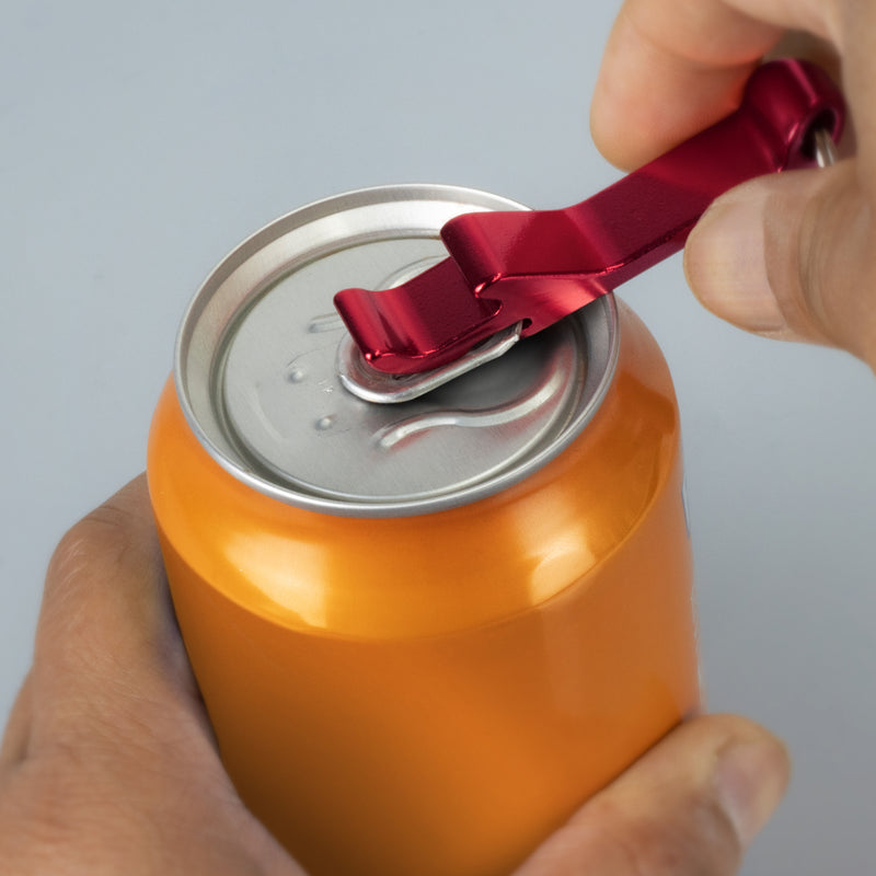 Snappy Metal Bottle Opener Key Ring - Engraved