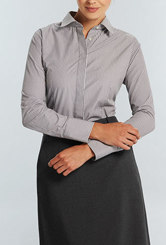 Womens Bold Stripe Shirt - Long Sleeve