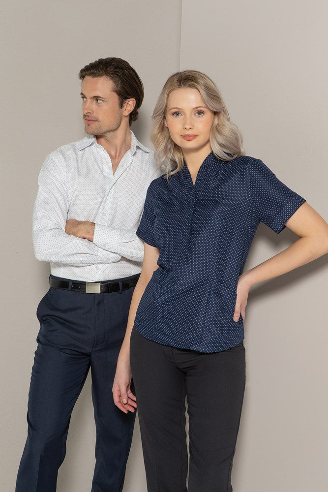 LSJ-211 Tunic Shirt with Pockets Flinders Print