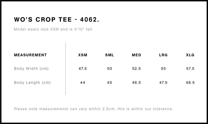 Crop Tee Ladies