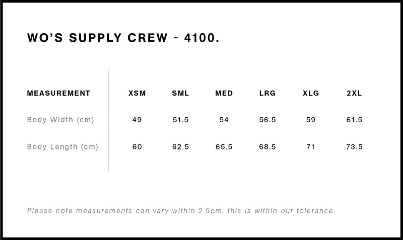 4100 supply crew ladies