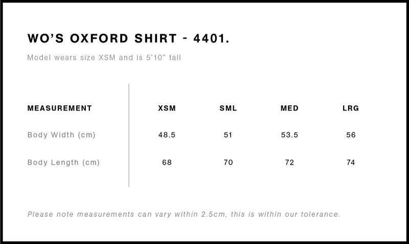 4401_OXFORD_SHIRT_size guide