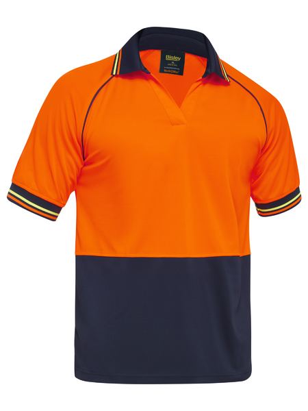 TWO TONE HI VIS SHORT SLEEVE POLO