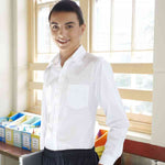 Barton Boys' Long Sleeve School Shirt
