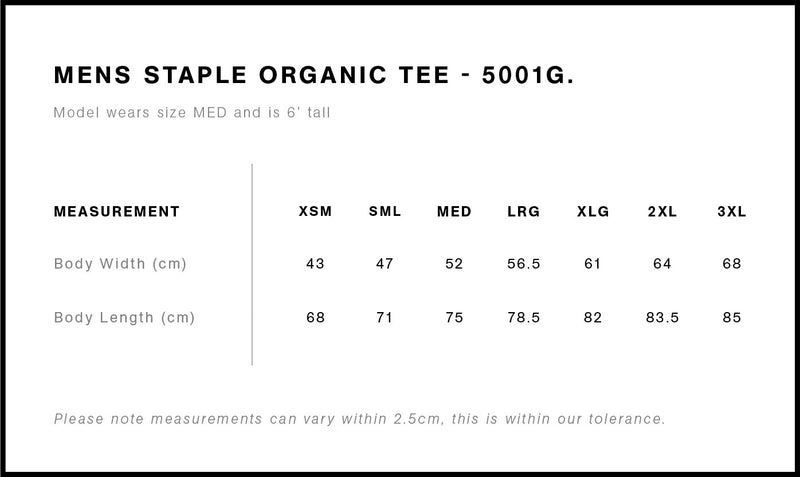 5001G_STAPLE_ORGANIC_TEE_size_guide