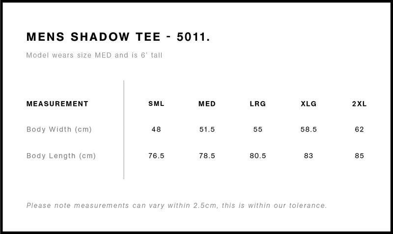 AS Colour 5011 Shadow Tee Mens size