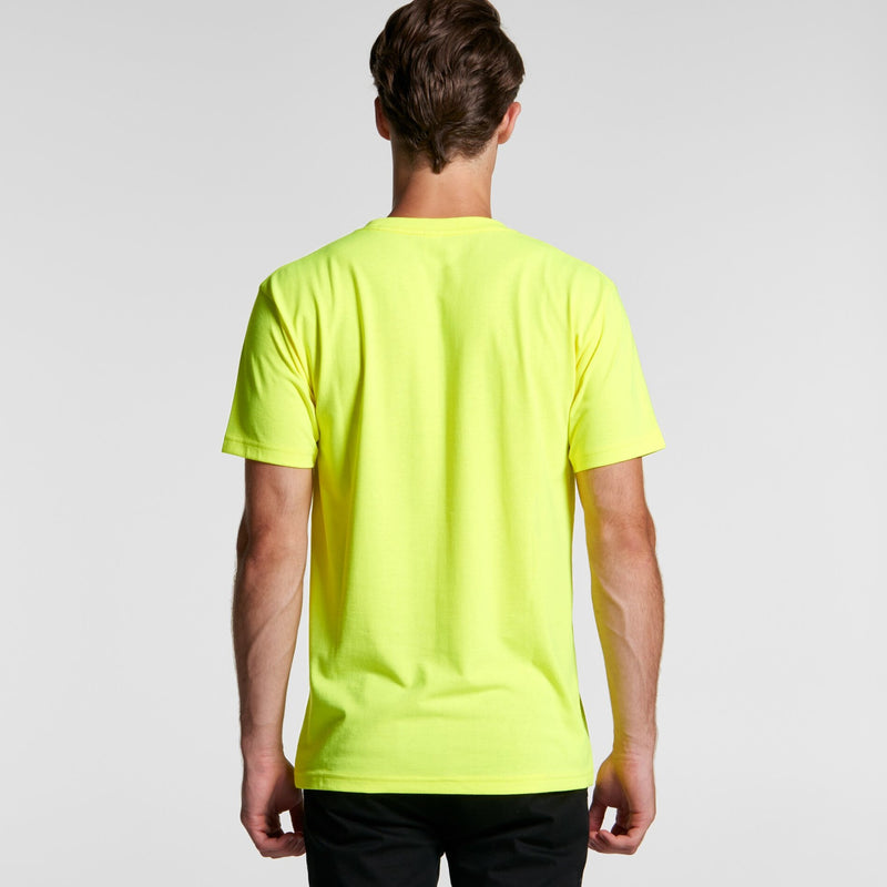 AS Colour 5050F Block Tee Mens (Safety Colours) rear