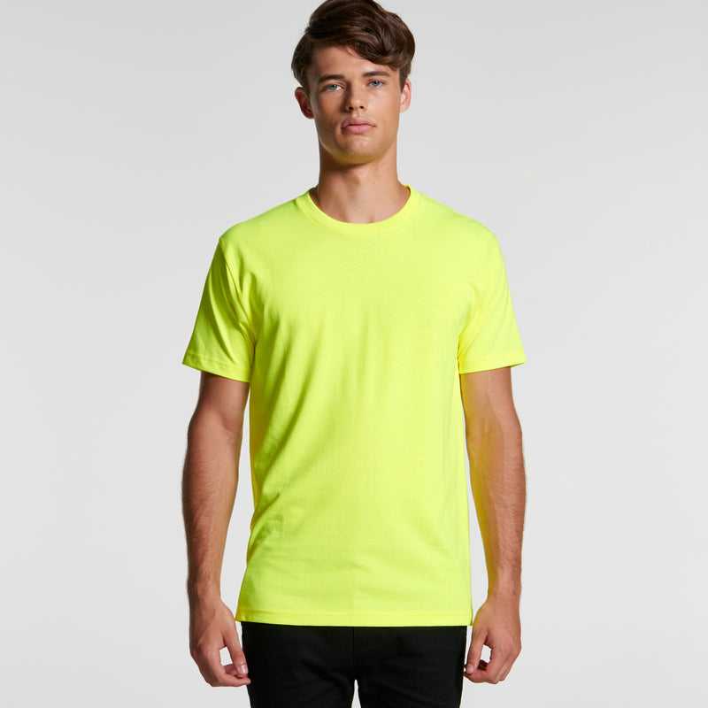 AS Colour 5050F Block Tee Mens (Safety Colours)
