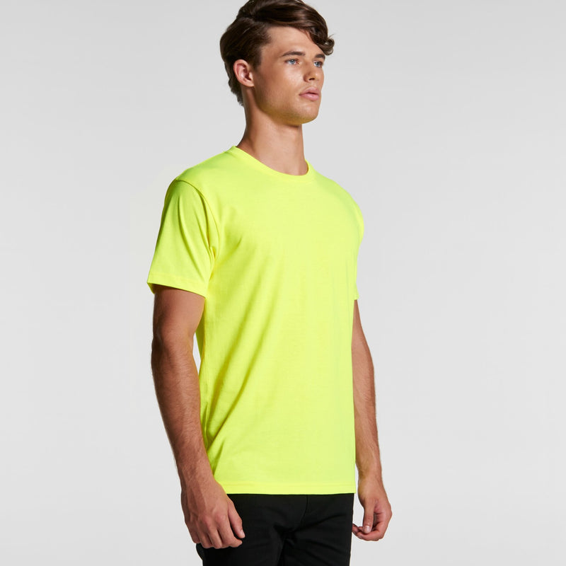 AS Colour 5050F Block Tee Mens (Safety Colours) turn