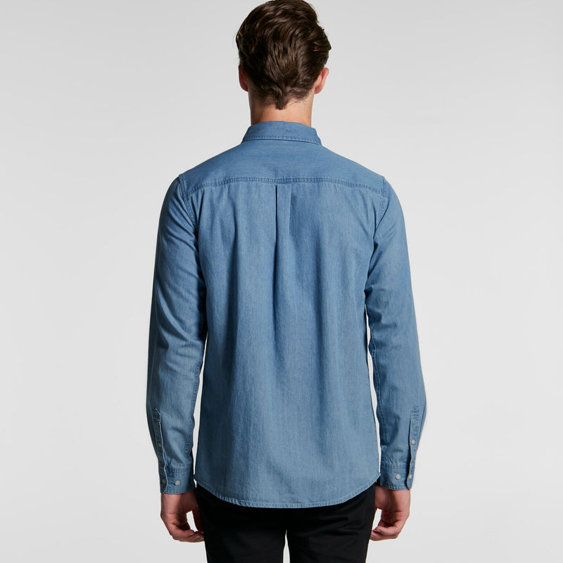 AS Colour 5409 Blue Denim Shirt Mens rear