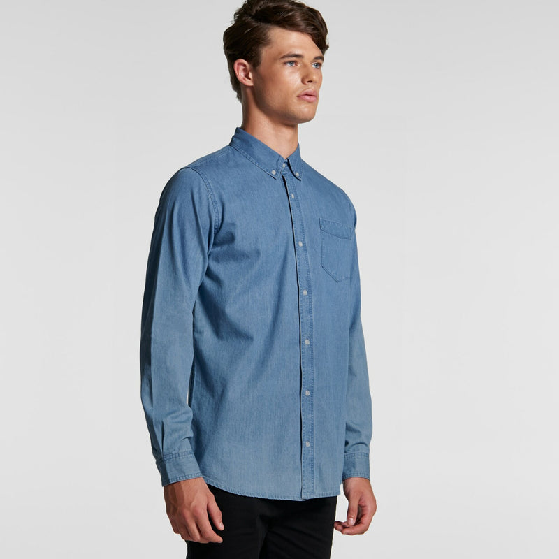 AS Colour 5409 Blue Denim Shirt Mens turn
