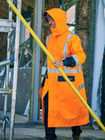 Bisley Workwear - BJ6961T TAPED HI VIS LONG RAIN COAT