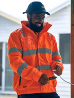 TAPED HI VIS WET WEATHER BOMBER JACKET