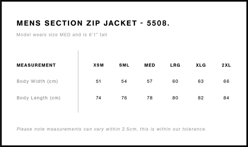 Section Zip Jacket Mens