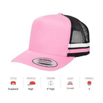 YUPOONG 6507 STRIPE CAP