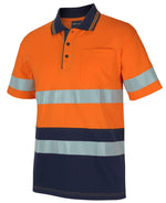 JB's Wear 6DCPS HI VIS (D+N) S/S COTTON POLO