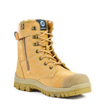 Bata Industrials Defender Zip Sided Wheat Industrial Safety Boot 804.80851