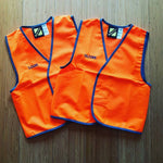 Personalised Kids Hi Vis Safety Vest - Embroidered with individual name on front