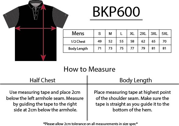 mens-bkp600-polo-with-contrast-sublimated-striped-sleeves size chart