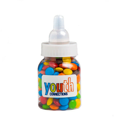 Baby Bottle Filled with Mini M&Ms - 45G