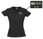 KEIKI Early Learning - T-Shirt with Embroidery and Name Ladies (BIZ-T10022)