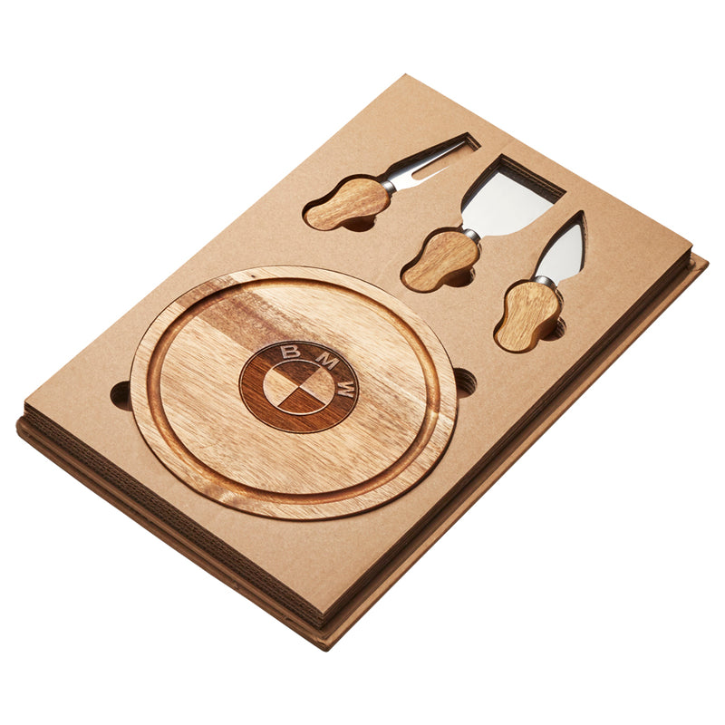 Cawdor Mini Cheese Board & Knife Set - Including Laser Engraving