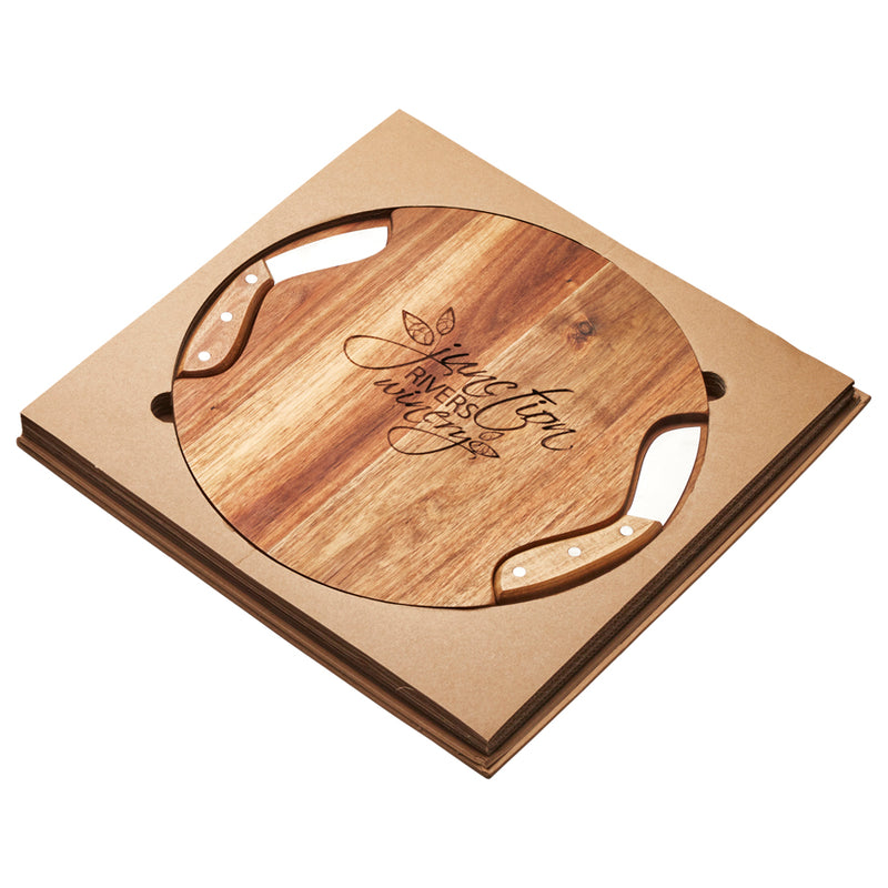 Soroba Cheeseboard & Knife Duo - Including Laser Engraving