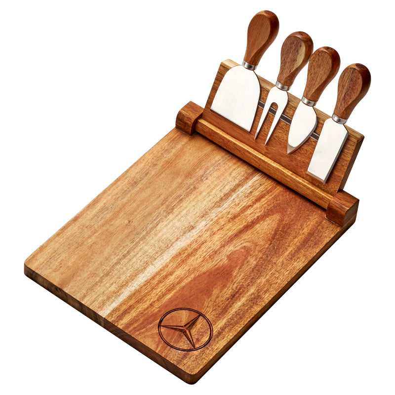 St. Andrews Magnetic CheeseBoard & Knife Set - Including Laser Engraving