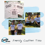 MUM, DAD, BIG SISTER/BROTHER TEES (PACK OF 3)