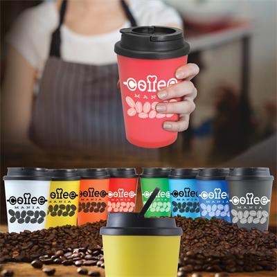 Double Walled Coffee Cup - with 1 colour print