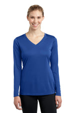 Sport-Tek Ladies Long Sleeve PosiCharge Competitor V-Neck Tee