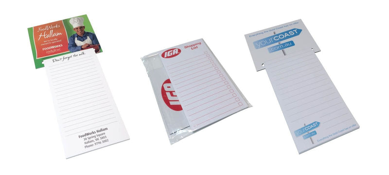 Magnetic Shopping List - including 1 colour print on notepad