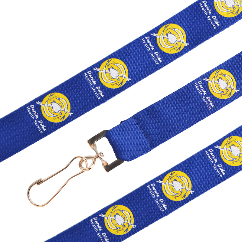 Poly Ribbed Lanyard - 15mm wide (with 1 colour print)