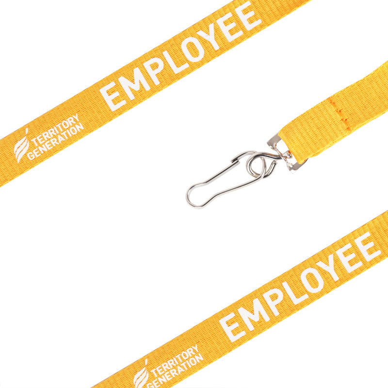 Poly Ribbed Lanyard - 15mm wide (with 1 colour print)