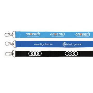 Poly Ribbed Lanyard - 15mm wide (with 1 colour print)