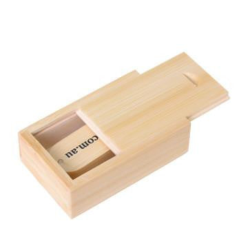Swivel Wooden USB with Display Box - 2GB