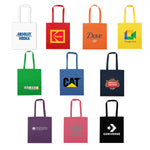 Colourful Calico Tote Bag - with 1 colour screen print