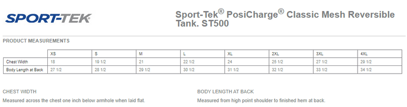 Sport-Tek PosiCharge Classic Mesh Reversible Tank. ST500