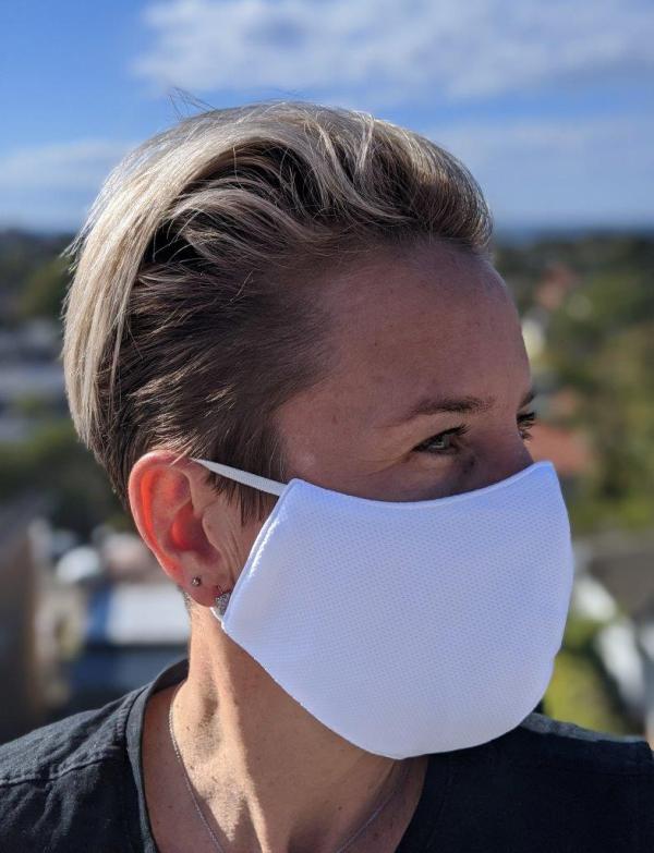 Face Mask (Custom Printed with your own logo or text) - MEDSUPPLY Reusable Antibacterial Mask - 3 Ply (MEDIUM - TEEN/ADULT)