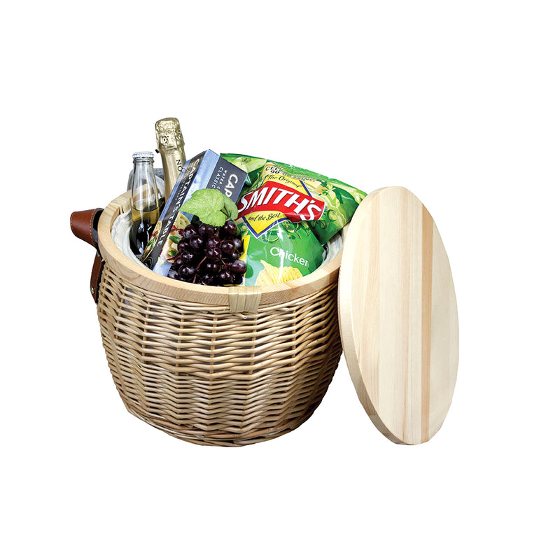 Portofino Trekk Wicker Cooler Basket - Including Laser Engraving