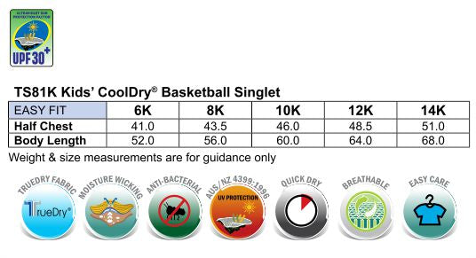 Winning Spirit TS81K AIRPASS SINGLET Kids