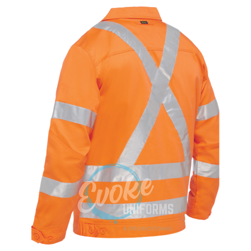 BISLEY-BJ6919XT-x-taped-hi-vis-drill-jacket-with-liquid-repellent-finish