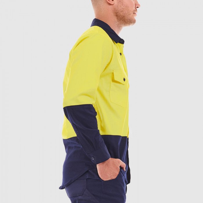 Tradie Hi Vis Long Sleeve Flex Shirt