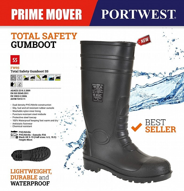 TOTAL SAFETY GUMBOOT S5