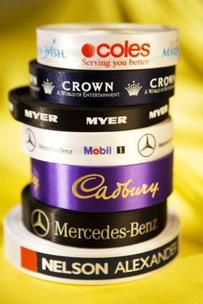 Satin Ribbon - Double Sided - with 1 colour print